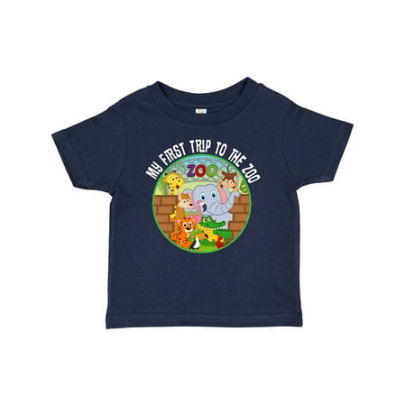 

Inktastic 1st Trip to Zoo Animals Outfit Gift Baby Boy or Baby Girl T-Shirt
