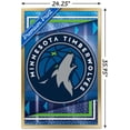 thumbnail image 3 of NBA Minnesota Timberwolves - Logo 17 Wall Poster, 22.375" x 34", Framed, 3 of 3