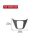 thumbnail image 2 of Calcomanía Para Panel De Engranajes Del Interior Del Automóvil Calcomanía De Fibra De Carbono Negra Precortada Exquisita Calcomanía De Decoración Interior Reemplazable Compatible Con Honda Crv 44753 Methold VI004870-00, 2 of 7