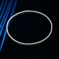 thumbnail image 3 of 3mm Moissanite Diamond Necklace D Color VVS1 Diamond Tennis Necklace 925 Sterling Silver Moissanite Necklace for Men Women with Certificate 15-21 In, 3 of 8