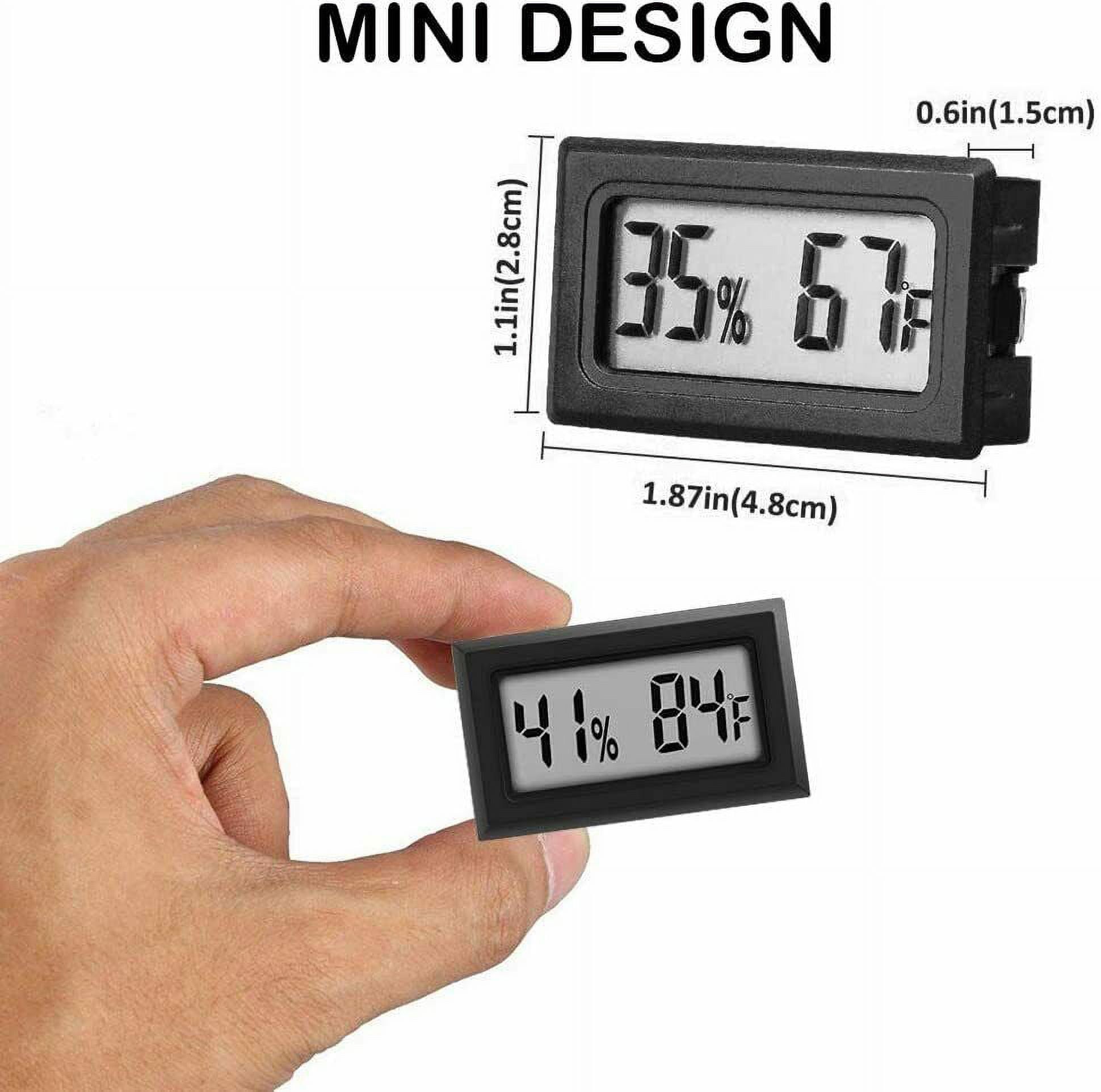 Herchr Digital Thermometer, Mini Hygrometer Temperature Humidity Meter Probe Sensor Digital LCD Thermometer, Thermometer Hygrometer