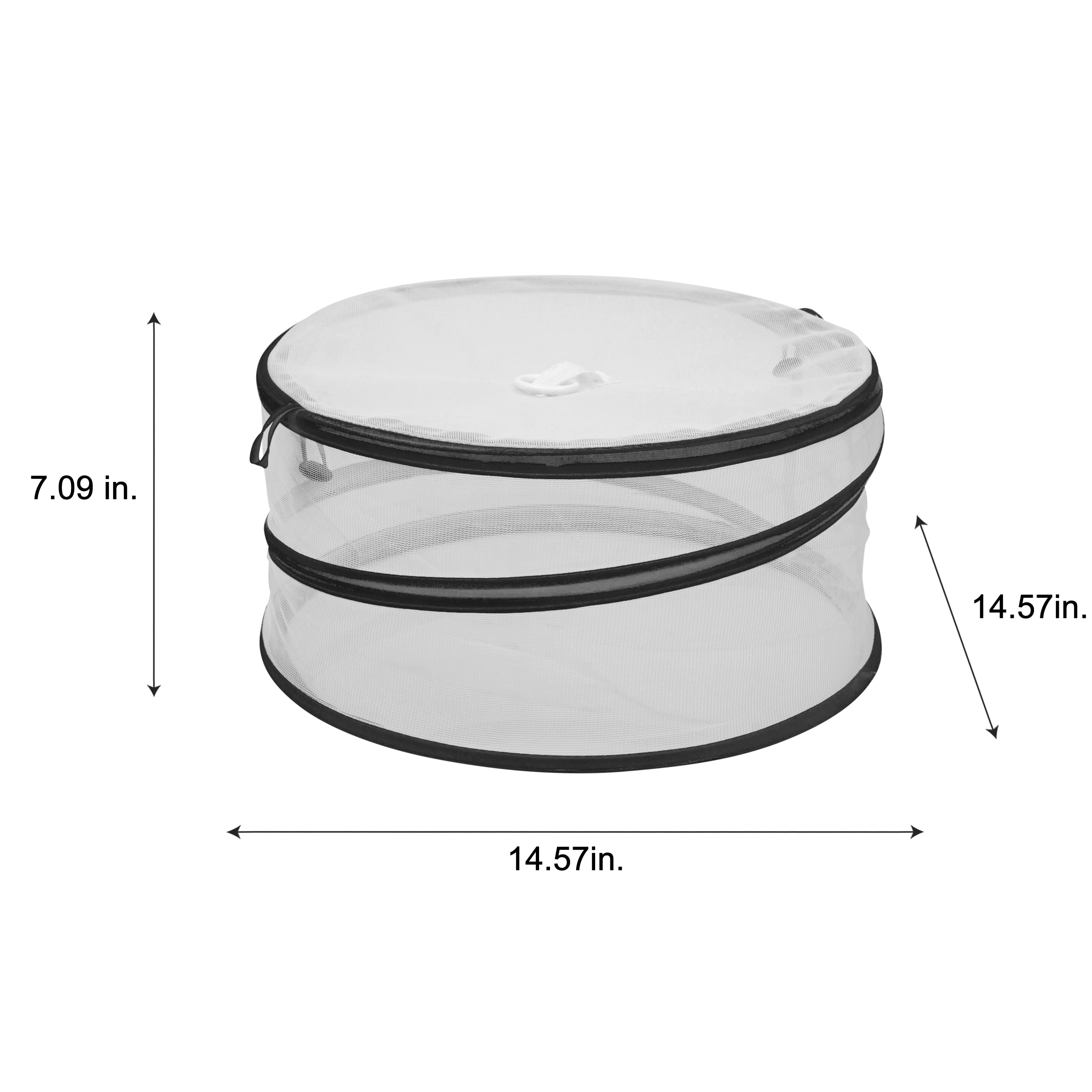Kitchen Details Pop-up Food Cover, 2 Pack, Black