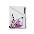 thumbnail image 2 of Animal Soft Flannel Fleece Throw Blanket, Butterfly Design in Watercolors Wings Moth Vintage Illustration, Cozy Plush for Indoor and Outdoor Use, 70" x 90", Violet Salmon Black, by Ambesonne, 2 of 6