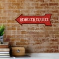 thumbnail image 6 of Arrow Shape Plus Reindeer Stables (Left) 12x4" Wall or Door Sign | Christmas Holiday Decoration, 6 of 7
