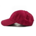 thumbnail image 3 of Polo Style Baseball Cap Ball Dad Hat Adjustable Plain Solid Washed Cotton Mens Womens Red, 3 of 6