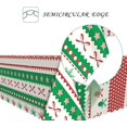 thumbnail image 2 of 60x84 Inch Christmas Theme Rectangle Tablecloth Snowflake Decorative Ball Vintage Stripe Table Cloth Washable Durable Table Cover for Kitchen Dining Banquet Ugly Christmas Sweater Party Decor, 2 of 7