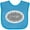 Turquoise, variant on Inktastic Piano Keys Oval Boys or Girls Baby Bib