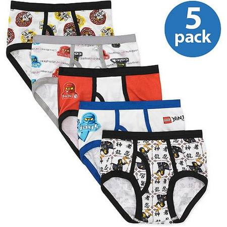 LEGO Ninjago Boys' Underwear Set, 5 Pack