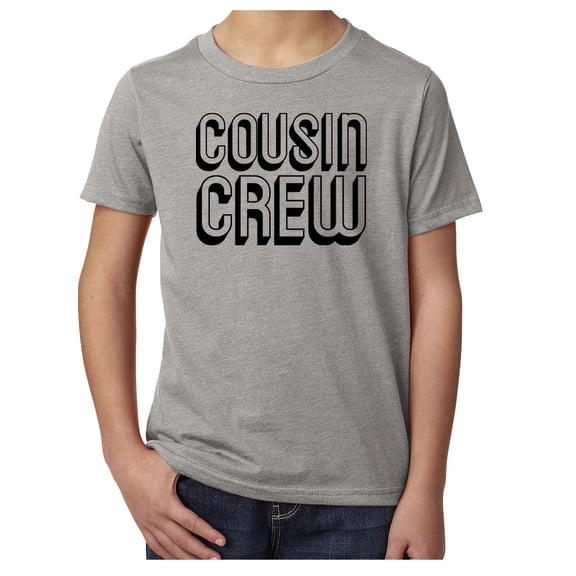 Weird Cousin T-shirt Youth Family Reunion Tees - Heather Grey MH200YFAM S47 S