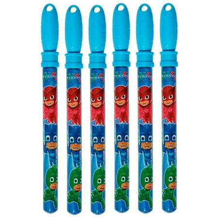 Little Kids PJ Masks Giant Bubble Wand, 6 Pack