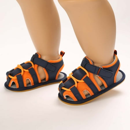 

Oalirro Newborn Baby Summer Sandals Soft Sole Crib Shoes Kids Anti-slip Prewalker