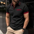 thumbnail image 2 of zfhfof Men's Classic Polo Shirts Short Sleeve Casual Muscle T Shirt Fashion Summer Color Block Slim Fit Golf Tennis Shirts, 2 of 4