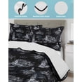 thumbnail image 3 of Twin XL Quilt Bedding Set, Nautical Ship Reversible Summer Quilt 3 Pieces, Vintage Black Coastal Lighthouse Mountain Lightweight Bedspreads Coverlets with 2 Pillow Shams for All Seasons, 3 of 5