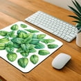 thumbnail image 4 of Mint Leaves Watercolor Mouse Pad Low Profile Gaming Mat, 4 of 7