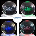 thumbnail image 3 of Solar System Crystal Ball 80Mm Solar System With Touch Switch Led Light Base Cosmic Model With Planet Name, 3 of 8