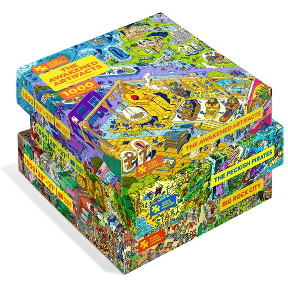 Rompecabezas Magic Puzzle Company 1000 piezas, paquete de 3