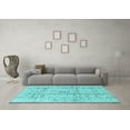 thumbnail image 3 of Ahgly Company Indoor Square Persian Light Blue Traditional Area Rugs, 3' Square, 3 of 4
