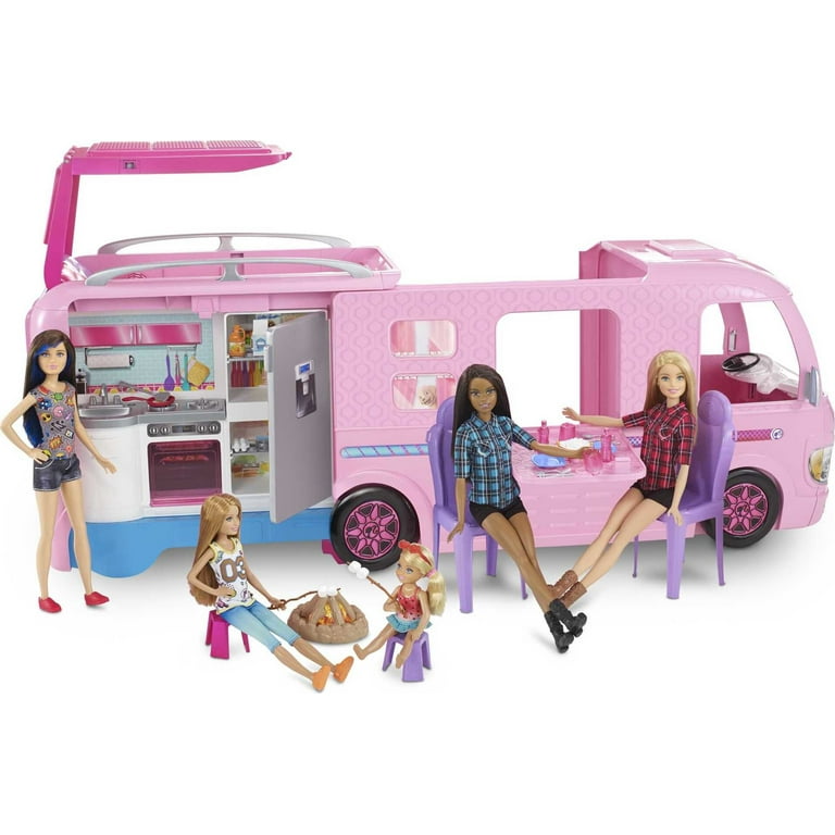 Barbie Mattel Pink Dream Camper Van Motorhome w/Swimming Pool