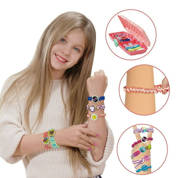 MesaSe Friendship Bracelet Making Kit for Girls - Crafts for Girls 8-12 Years Old DIY Arts and Crafts Toys for Kids Age 6 7 8 9 10 11 12 Years Old Best Gifts Ideas for Girls