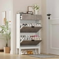 thumbnail image 4 of 1 Mdf+Pb Wave Pattern Two-Door One-Drawer Shoe Cabinet, 4 of 9
