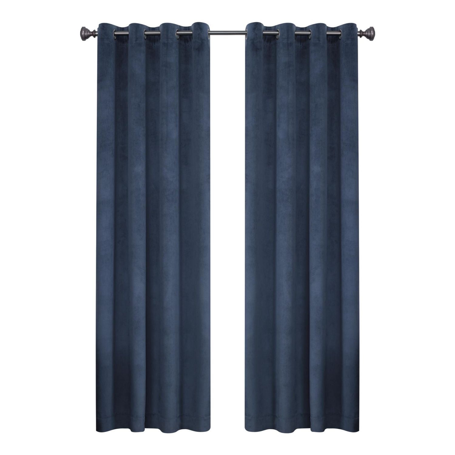 Hometrends Velvet 84" Grommet Blackout Window Curtains Panel, 1 panel, 50" x 84"