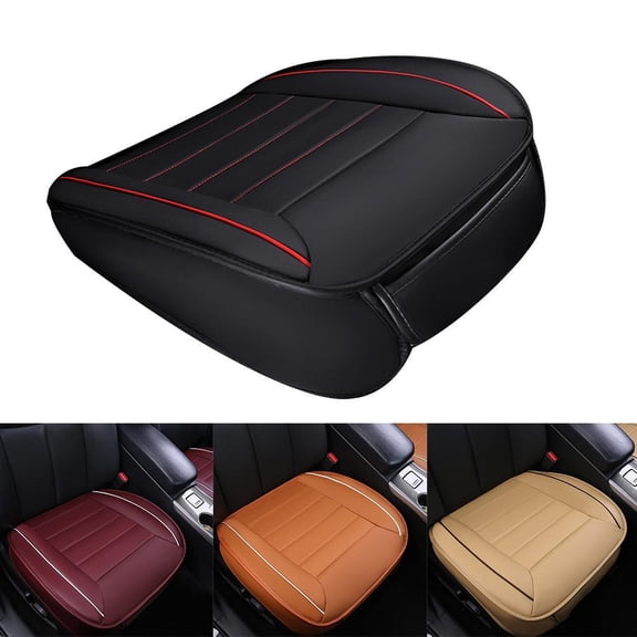 Universal Breathable PU Leather Car Front Seat Cover Pad Cushion for Auto Sedan SUV