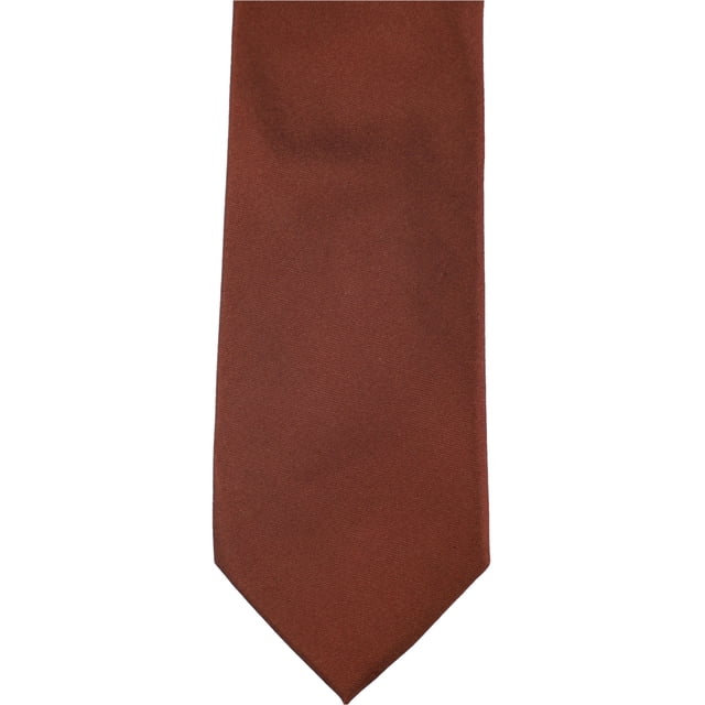 Alfani Cravate Auto-Nouée en Soie Unie pour Homme, Brun, Taille Unique