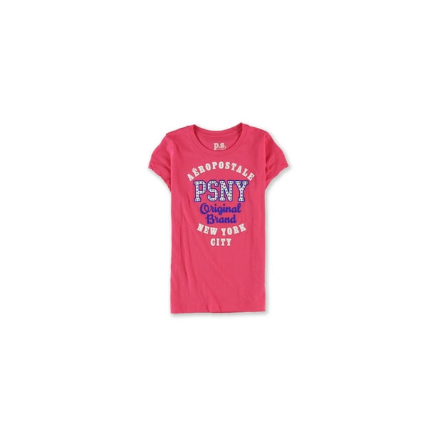 Camiseta gráfica PSNY NYC de Aeropostale para niñas, rosa, S (8)