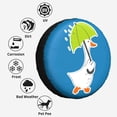 thumbnail image 6 of Kdxio Goose Holding an Umbrella for Tire Cover Wheel Protectors Tyre Covers Weatherproof Wheel Covers Universal Fit for Trailer Rv SUV Truck Camper Travel Trailers 15 inch, 6 of 8