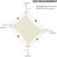 thumbnail image 2 of Sun Shade Sail Rectangle 13' x 10' UV Block Canopy for Patio Backyard Lawn Garden Outdoor Activities, 2 of 10