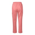 thumbnail image 5 of Anti-Wrinkle Scrub Pants for Women Four Way Stretch Slim Fit Yoga Waistband Jogger Medical Uniform Work Pants 2026 Pink L, 5 of 6