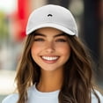 thumbnail image 3 of Dalix Lil Rainbow Embroidered Cotton Cap Summer Outdoor Dad Hat Womens in White, 3 of 4
