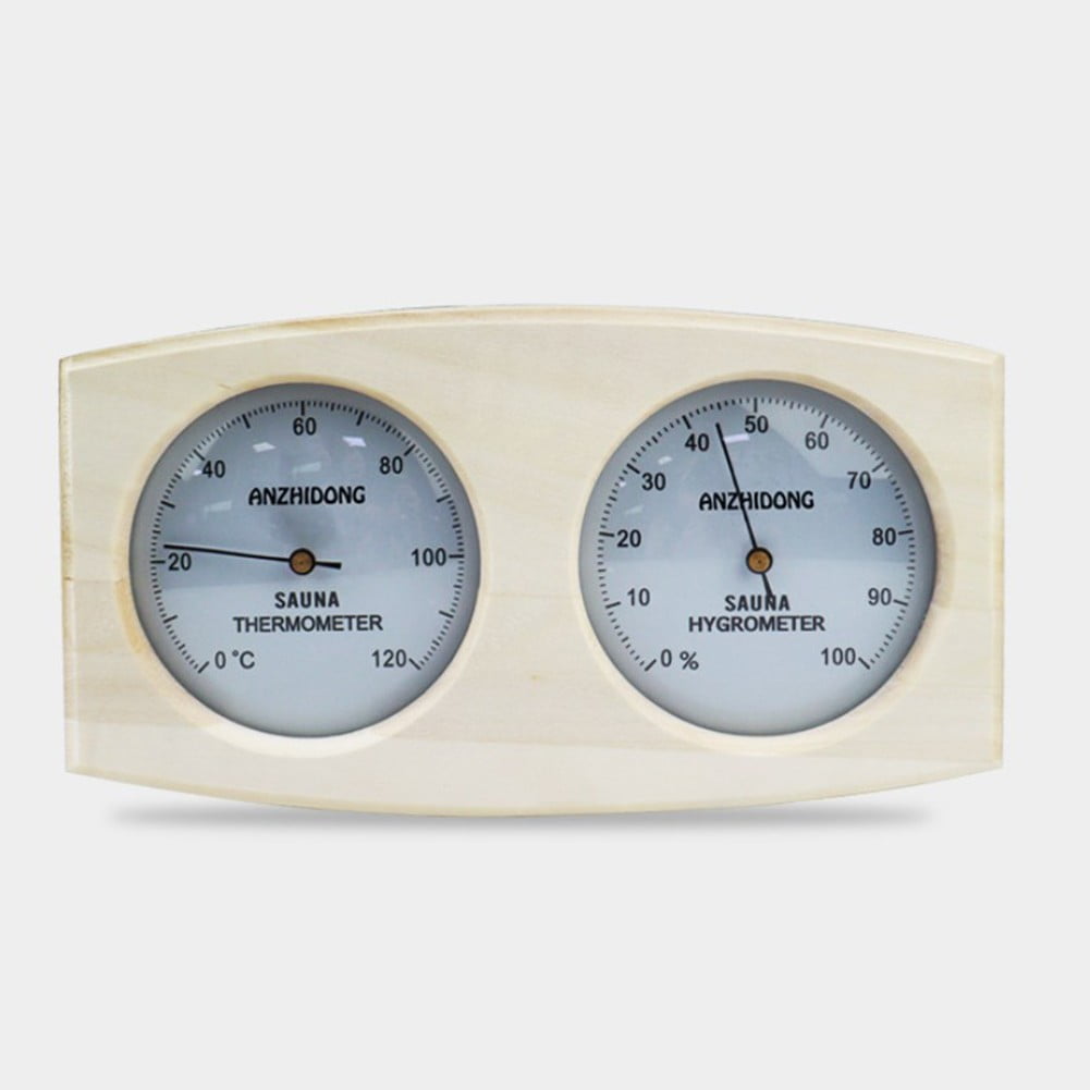 2 In 1 Wooden For Sauna Room Thermometer Hygrometer Steam Temperature Hygrometer