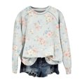 thumbnail image 4 of kaondbfi Hoodless Sweatshirts for Elegant Women Fall Winter Spring Print Sweatshirt Casual Cozy Oversized Crewneck Long Sleeve Pullover Tops Womens Summer Fashion Sweat Shirts, 4 of 4