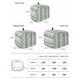 thumbnail image 2 of Sage Green Grey Stripe Toaster Cover 2 Slice, Small Kitchen Appliance Covers, Farmhouse Minimalist Striped Toaster Oven Cover with Loop, Bread Machine Cover Polyester Dust Cover Protection, 2 of 4