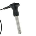 thumbnail image 3 of S SERENABLE 1pc Ball Lock Pin Plug Push Button Fine Finish w/ 23cm Wire Lanyard 8mm-45mm, 3 of 7