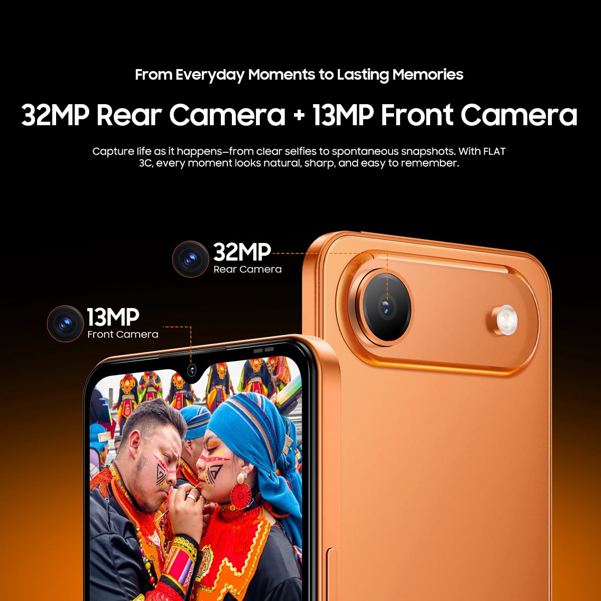 OSCAL Android Phones Unlocked for T-Mobile, Flat 2 Android 15