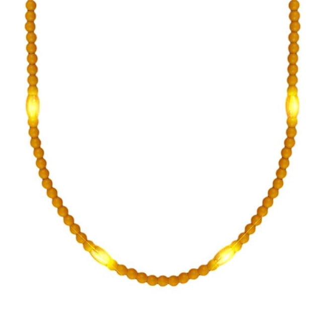 Opaque Round Still Light No Flash Yellow Beads