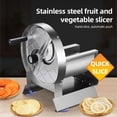 thumbnail image 2 of Cortadora de frutas y verduras Manual comercial, espesor ajustable de 0,2-1mm, acero inoxidable, 2 of 8