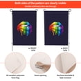 thumbnail image 4 of TEQUAN Pride Rainbow Lips Garden Flags, 18 x 12 inch Double Sided Linen Outdoor Flag for Holiday Farmhouse Yard Home Decor, 4 of 7