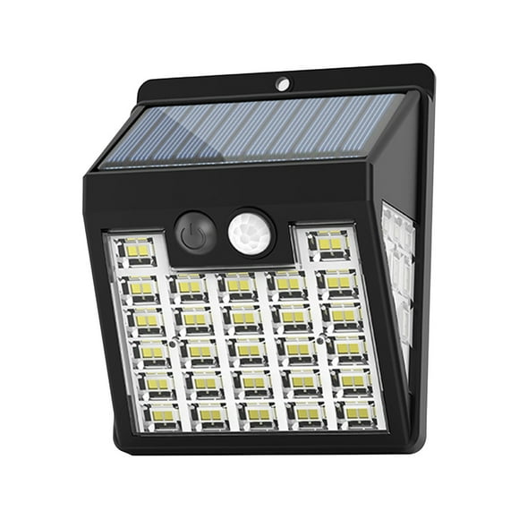 EGNMCR Solar Lights Outdoor, Outdoor Lights, Solar Street, IP65 Outdoor Solar Powered Street Lights Dusk To Dawning With Motion Sensor LED Floods For Parking Lot, Drive-way solar wall light