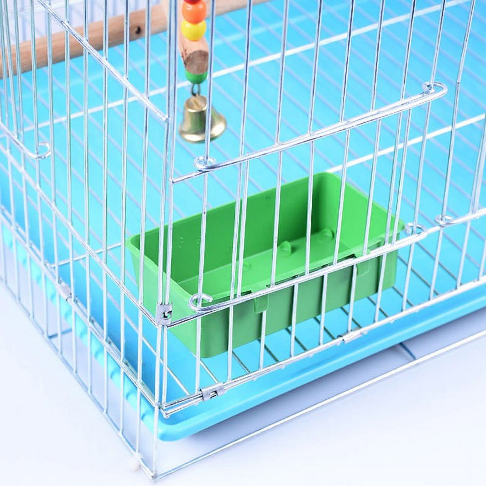 Feiona Parrot Bathtub With Mirror Pet Cage Bird Mirror Bath Shower Box Bird Cage Pet Small Bird Parrot Cage Bird Toys Accessories - image 4 of 6
