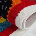 thumbnail image 3 of Ladole Rugs Adorable Animals Theme Contemporary Kids Area Rug Carpet in Red and Multicolor, 6x9 (6'2" x 9'2", 190cm x 280cm), 3 of 4
