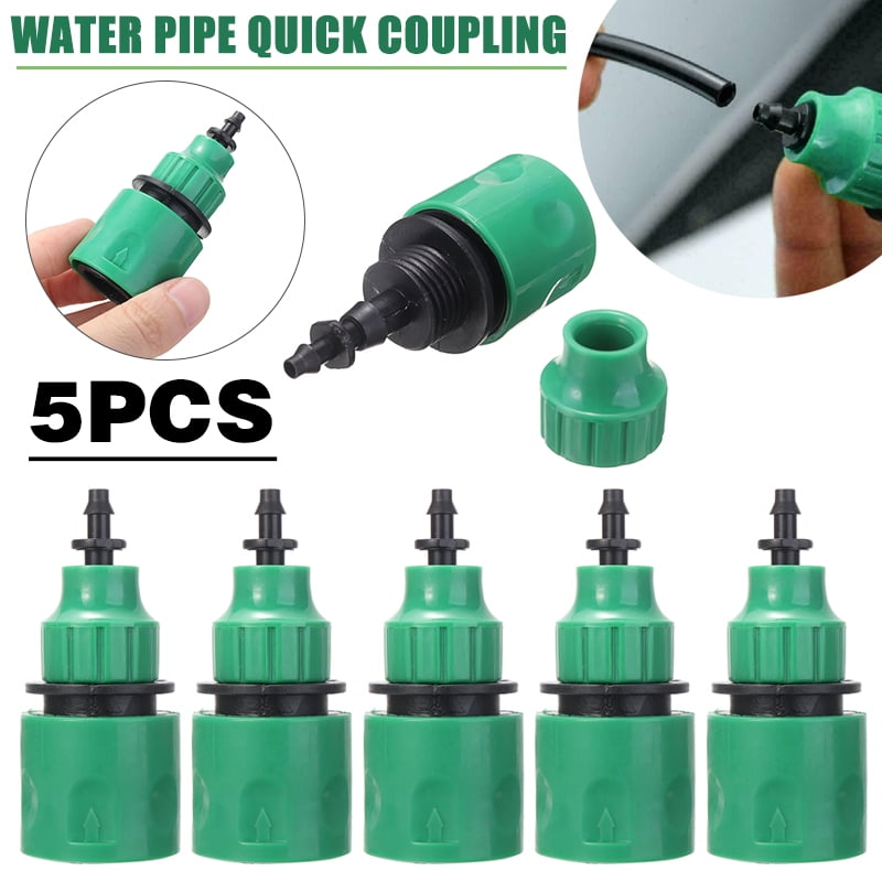 Lawn Water Hose Quick Connector Fit For 4/7mm & 8/11mm Micro Hose Garden DIY 