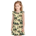 thumbnail image 1 of Fotbe Camping Caravan 1 Vestido de Dormir para Niñas de 3 a 10 Años, Mangas Cortas, Estilo Princesa, Pijama Camisón con Mangas Voladas-XX-Large, 1 of 6
