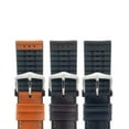 thumbnail image 4 of Hirsch James Leather Watch Strap - Golden Brown - L - 22mm - Silver Buckle - Calf Leather, 4 of 9