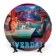 thumbnail image 1 of Riverdale Plato decorativo de porcelana fina (bone china), plato decorativo de cerámica para hogar, oficina, soporte de pared, platos decorativos para dormitorio - 6 pulgadas (15 cm), 1 of 6