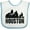 White and Blue, variant on Inktastic Houston Skyline Grunge Boys or Girls Baby Bib
