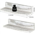 thumbnail image 2 of LIANTRAL Magnetic Key Holder for Wall Wood Shelf Organizer Set of 2 Distressed White, 2 of 7
