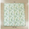 thumbnail image 5 of Chezmoi Collection Gregory 3-Piece Southwestern Serene Desert Quilt Set, Green Blue Cactus Succulent Plant Printed Microfiber Lightweight Quilted Bedspread Set, King (118" x 95"), 5 of 9